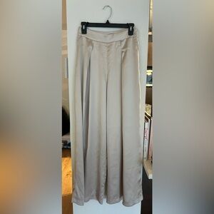 Dynamite silk wide leg pants